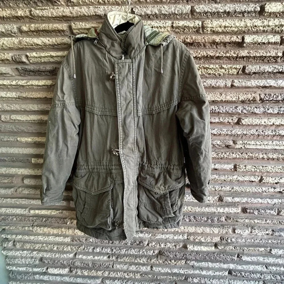 Members Only Vintage Blanket Lined Hooded Full Zip Jacket Size Medium - Picture 1 of 12